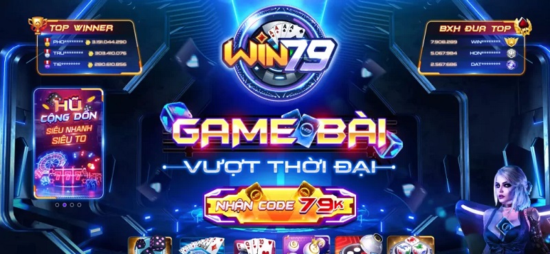 WIN79 cung cấp đa dạng thể loại game với tỷ lệ cược phong phú