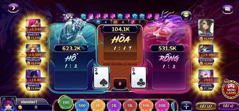 Kinh nghiệm chơi game rồng hổ WIN79 